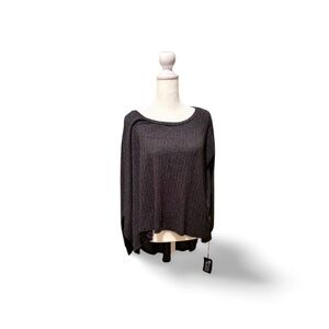 Michael Lauren Oversized Knit Pullover – Charcoal Gray | Size S | NWT